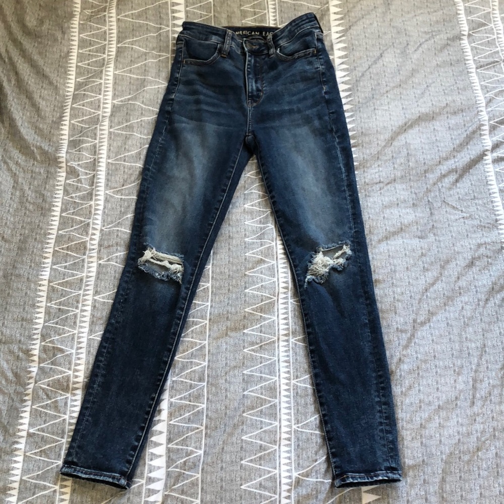 Super high rise stretch denim